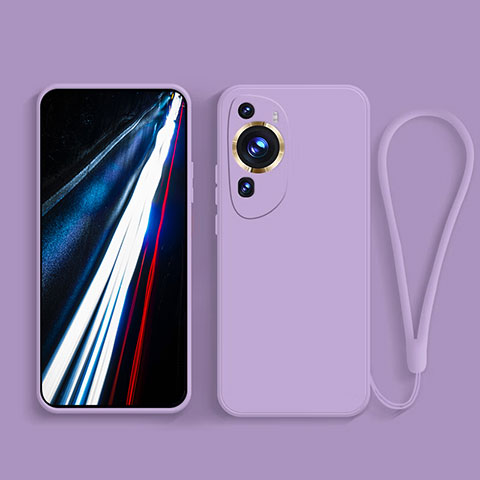 Coque Ultra Fine Silicone Souple 360 Degres Housse Etui pour Huawei P60 Art Violet Clair