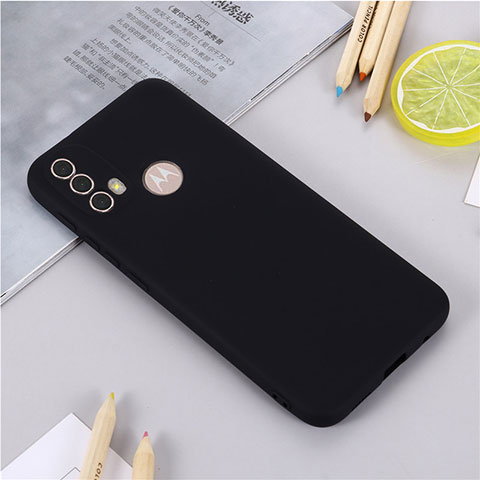 Coque Ultra Fine Silicone Souple 360 Degres Housse Etui pour Motorola Moto E20 Noir