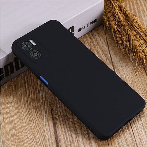 Coque Ultra Fine Silicone Souple 360 Degres Housse Etui pour Motorola Moto E22i Noir