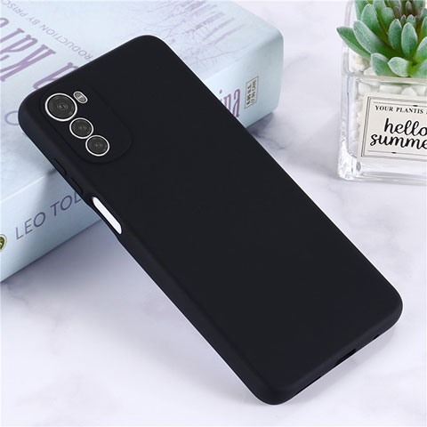 Coque Ultra Fine Silicone Souple 360 Degres Housse Etui pour Motorola Moto E32 Noir