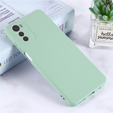 Coque Ultra Fine Silicone Souple 360 Degres Housse Etui pour Motorola Moto E32 Vert