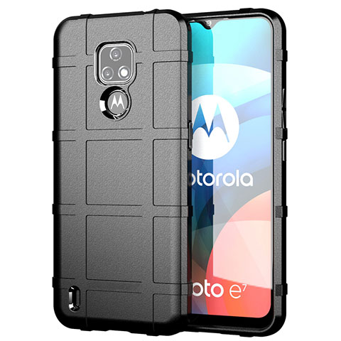 Coque Ultra Fine Silicone Souple 360 Degres Housse Etui pour Motorola Moto E7 (2020) Noir