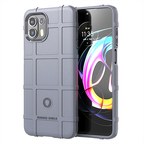 Coque Ultra Fine Silicone Souple 360 Degres Housse Etui pour Motorola Moto Edge 20 Lite 5G Gris