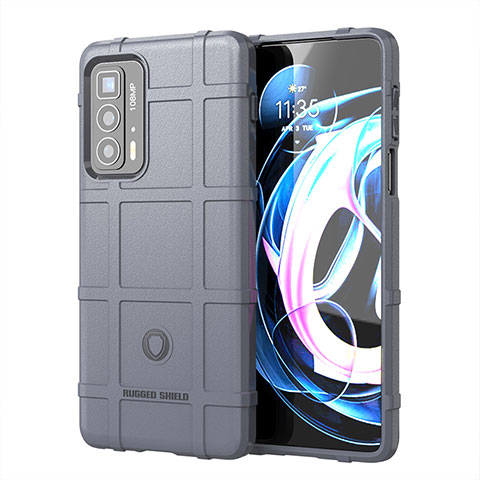 Coque Ultra Fine Silicone Souple 360 Degres Housse Etui pour Motorola Moto Edge 20 Pro 5G Gris