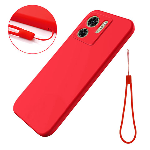 Coque Ultra Fine Silicone Souple 360 Degres Housse Etui pour Motorola Moto Edge (2023) 5G Rouge