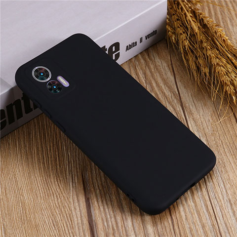 Coque Ultra Fine Silicone Souple 360 Degres Housse Etui pour Motorola Moto Edge 30 Lite 5G Noir