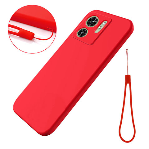 Coque Ultra Fine Silicone Souple 360 Degres Housse Etui pour Motorola Moto Edge 40 5G Rouge