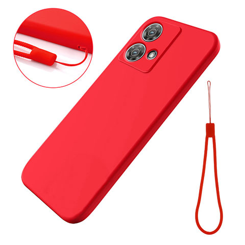 Coque Ultra Fine Silicone Souple 360 Degres Housse Etui pour Motorola Moto Edge 40 Neo 5G Rouge