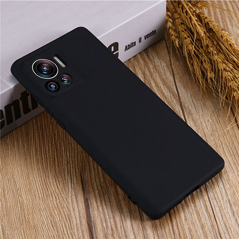 Coque Ultra Fine Silicone Souple 360 Degres Housse Etui pour Motorola Moto Edge X30 Pro 5G Noir