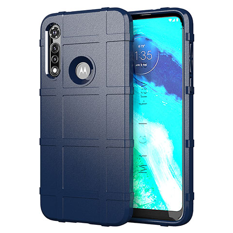 Coque Ultra Fine Silicone Souple 360 Degres Housse Etui pour Motorola Moto G Fast Bleu