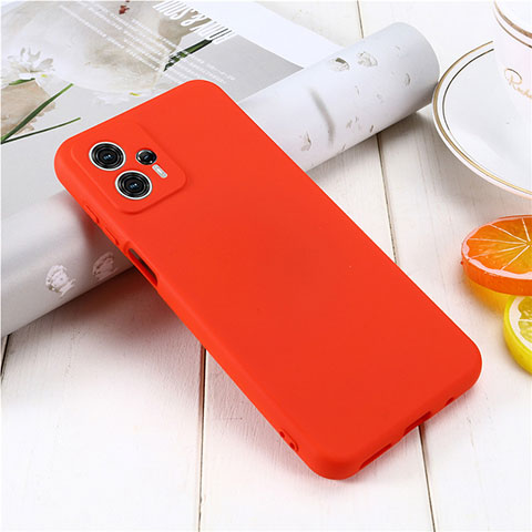 Coque Ultra Fine Silicone Souple 360 Degres Housse Etui pour Motorola Moto G13 Rouge