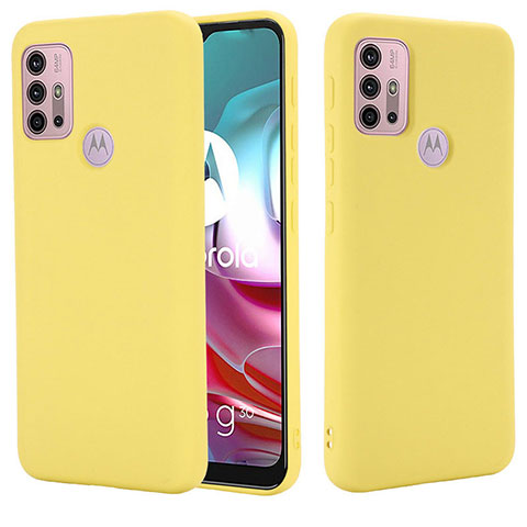 Coque Ultra Fine Silicone Souple 360 Degres Housse Etui pour Motorola Moto G20 Jaune