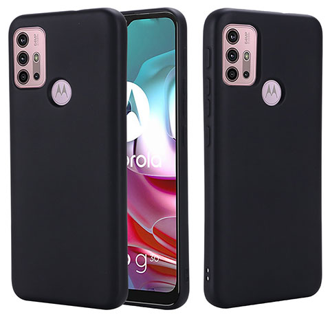 Coque Ultra Fine Silicone Souple 360 Degres Housse Etui pour Motorola Moto G20 Noir