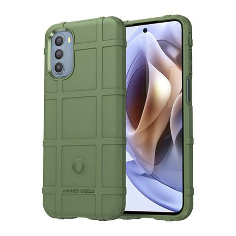 Coque Ultra Fine Silicone Souple 360 Degres Housse Etui pour Motorola Moto G31 Vert