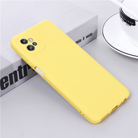 Coque Ultra Fine Silicone Souple 360 Degres Housse Etui pour Motorola Moto G32 Jaune