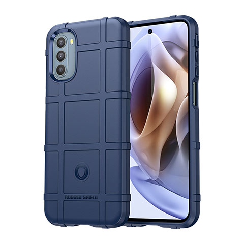 Coque Ultra Fine Silicone Souple 360 Degres Housse Etui pour Motorola Moto G41 Bleu