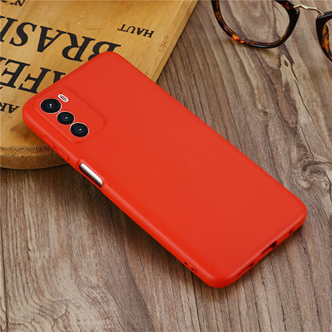 Coque Ultra Fine Silicone Souple 360 Degres Housse Etui pour Motorola Moto G42 Rouge