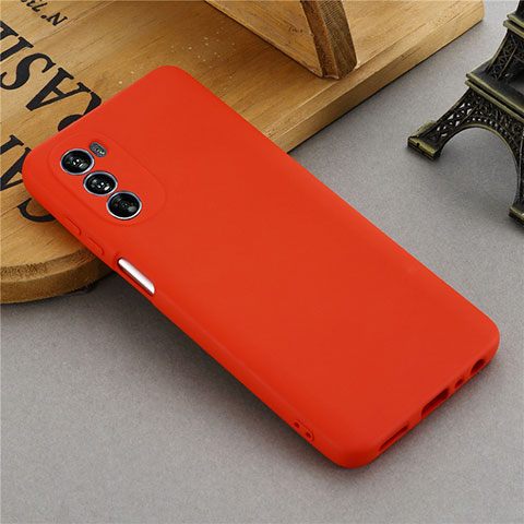 Coque Ultra Fine Silicone Souple 360 Degres Housse Etui pour Motorola Moto G62 5G Rouge