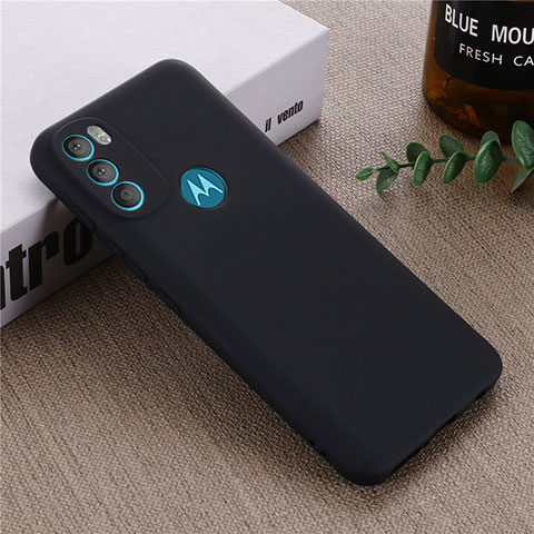 Coque Ultra Fine Silicone Souple 360 Degres Housse Etui pour Motorola Moto G71 5G Noir