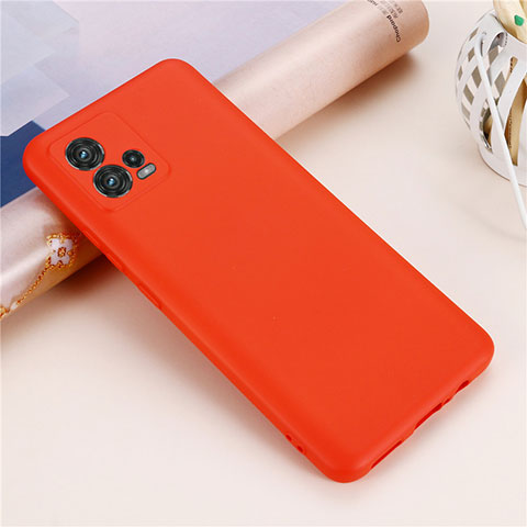 Coque Ultra Fine Silicone Souple 360 Degres Housse Etui pour Motorola Moto G72 Rouge