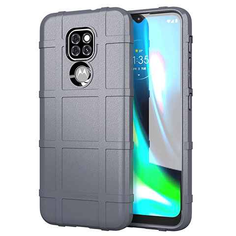 Coque Ultra Fine Silicone Souple 360 Degres Housse Etui pour Motorola Moto G9 Gris