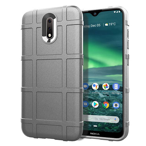 Coque Ultra Fine Silicone Souple 360 Degres Housse Etui pour Nokia 2.3 Gris