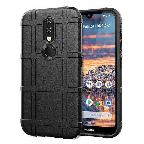 Coque Ultra Fine Silicone Souple 360 Degres Housse Etui pour Nokia 4.2 Noir