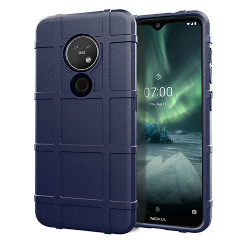 Coque Ultra Fine Silicone Souple 360 Degres Housse Etui pour Nokia 6.2 Bleu