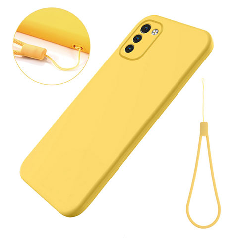 Coque Ultra Fine Silicone Souple 360 Degres Housse Etui pour Nokia G21 Jaune