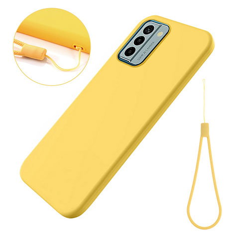 Coque Ultra Fine Silicone Souple 360 Degres Housse Etui pour Nokia G22 Jaune