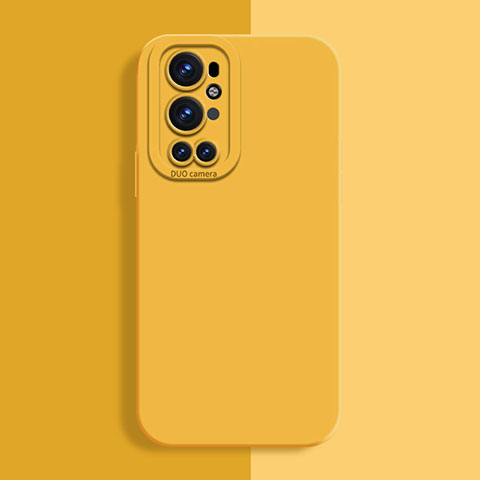 Coque Ultra Fine Silicone Souple 360 Degres Housse Etui pour OnePlus 9 Pro 5G Jaune