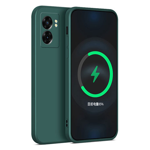 Coque Ultra Fine Silicone Souple 360 Degres Housse Etui pour OnePlus Nord N300 5G Vert Nuit