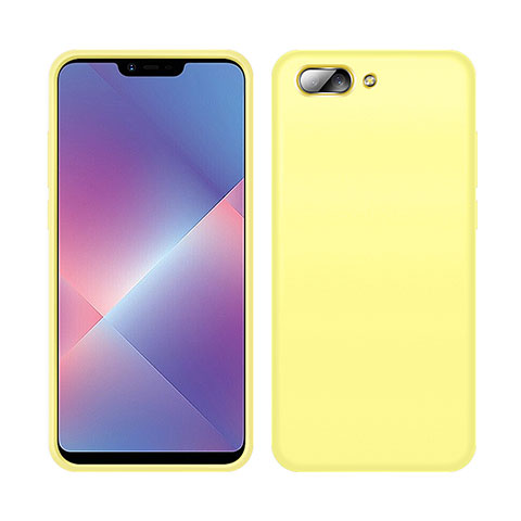 Coque Ultra Fine Silicone Souple 360 Degres Housse Etui pour Oppo A12e Jaune