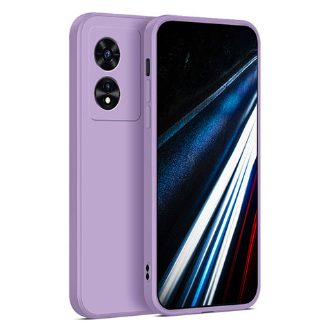 Coque Ultra Fine Silicone Souple 360 Degres Housse Etui pour Oppo A18 Violet Clair