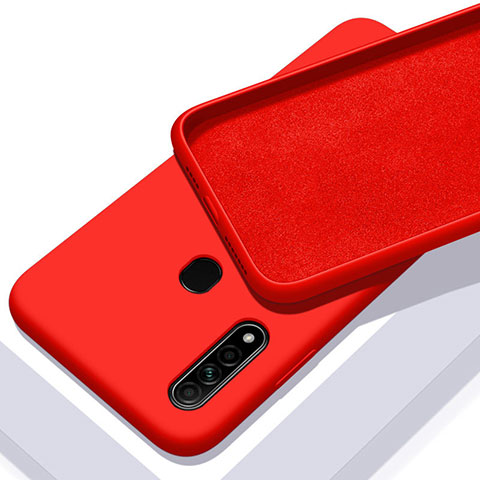 Coque Ultra Fine Silicone Souple 360 Degres Housse Etui pour Oppo A31 Rouge