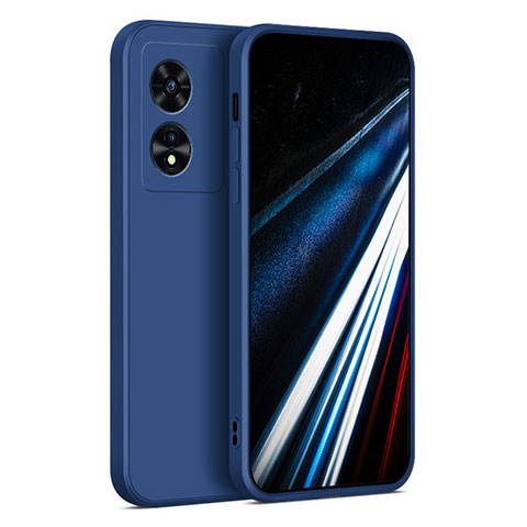 Coque Ultra Fine Silicone Souple 360 Degres Housse Etui pour Oppo A38 Bleu