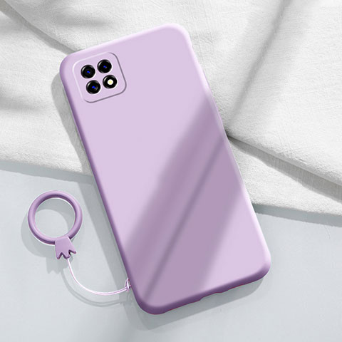 Coque Ultra Fine Silicone Souple 360 Degres Housse Etui pour Oppo A53 5G Violet