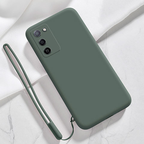 Coque Ultra Fine Silicone Souple 360 Degres Housse Etui pour Oppo A55S 5G Vert Nuit