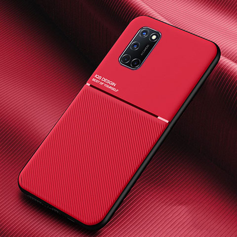 Coque Ultra Fine Silicone Souple 360 Degres Housse Etui pour Oppo A92 Rouge