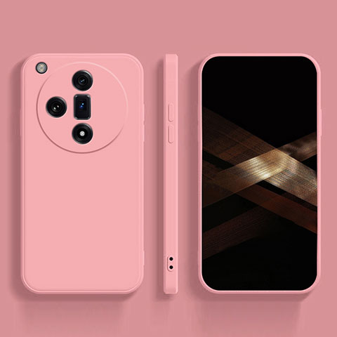 Coque Ultra Fine Silicone Souple 360 Degres Housse Etui pour Oppo Find X7 Ultra 5G Rose