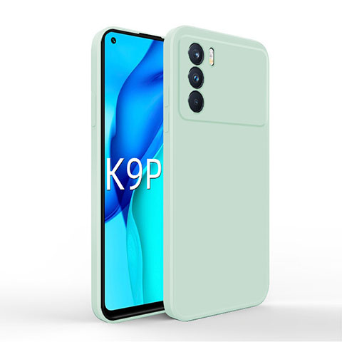 Coque Ultra Fine Silicone Souple 360 Degres Housse Etui pour Oppo K9 Pro 5G Bleu Clair