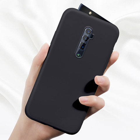 Coque Ultra Fine Silicone Souple 360 Degres Housse Etui pour Oppo Reno 10X Zoom Noir