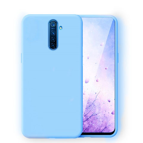 Coque Ultra Fine Silicone Souple 360 Degres Housse Etui pour Oppo Reno Ace Bleu Ciel