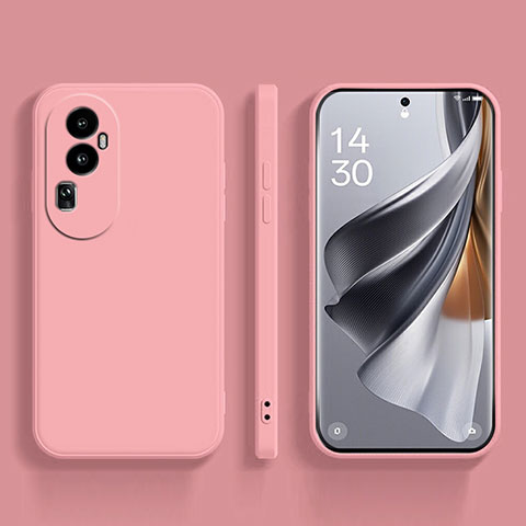 Coque Ultra Fine Silicone Souple 360 Degres Housse Etui pour Oppo Reno10 Pro+ Plus 5G Rose