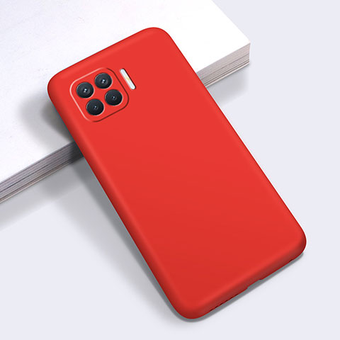 Coque Ultra Fine Silicone Souple 360 Degres Housse Etui pour Oppo Reno4 Lite Rouge