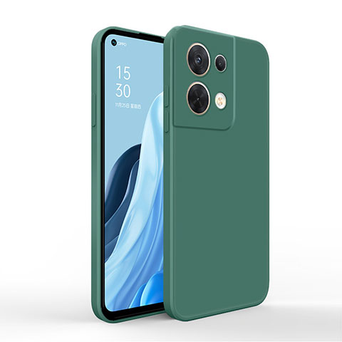 Coque Ultra Fine Silicone Souple 360 Degres Housse Etui pour Oppo Reno8 Pro+ Plus 5G Vert