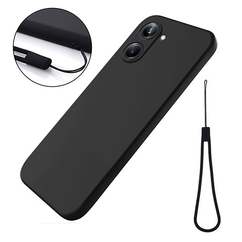 Coque Ultra Fine Silicone Souple 360 Degres Housse Etui pour Realme 10 4G Noir