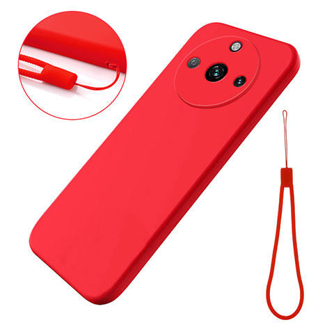 Coque Ultra Fine Silicone Souple 360 Degres Housse Etui pour Realme 11 Pro 5G Rouge