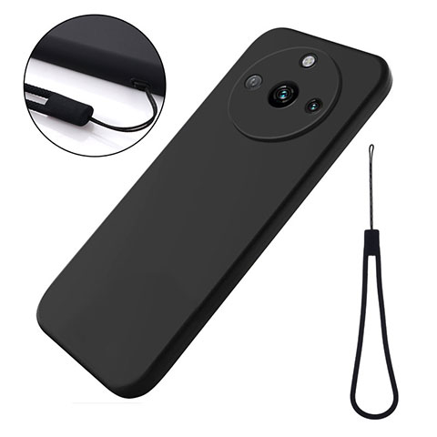 Coque Ultra Fine Silicone Souple 360 Degres Housse Etui pour Realme 11 Pro+ Plus 5G Noir