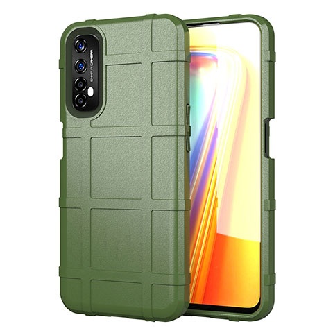 Coque Ultra Fine Silicone Souple 360 Degres Housse Etui pour Realme 7 Vert Armee